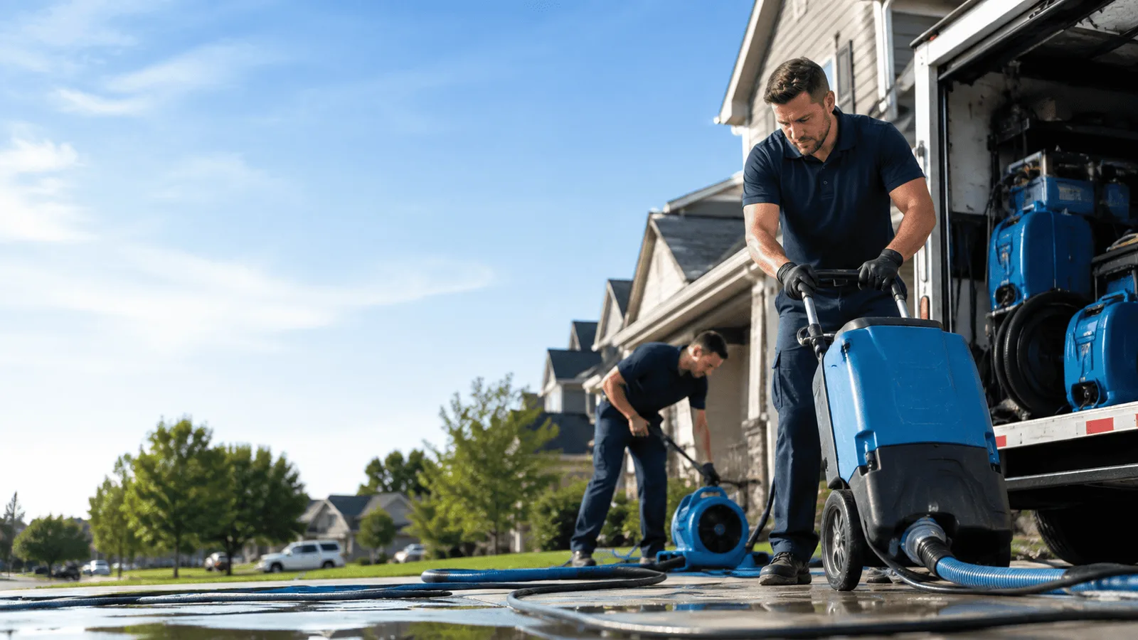 Dehumidification being performed in Port Washington, NY